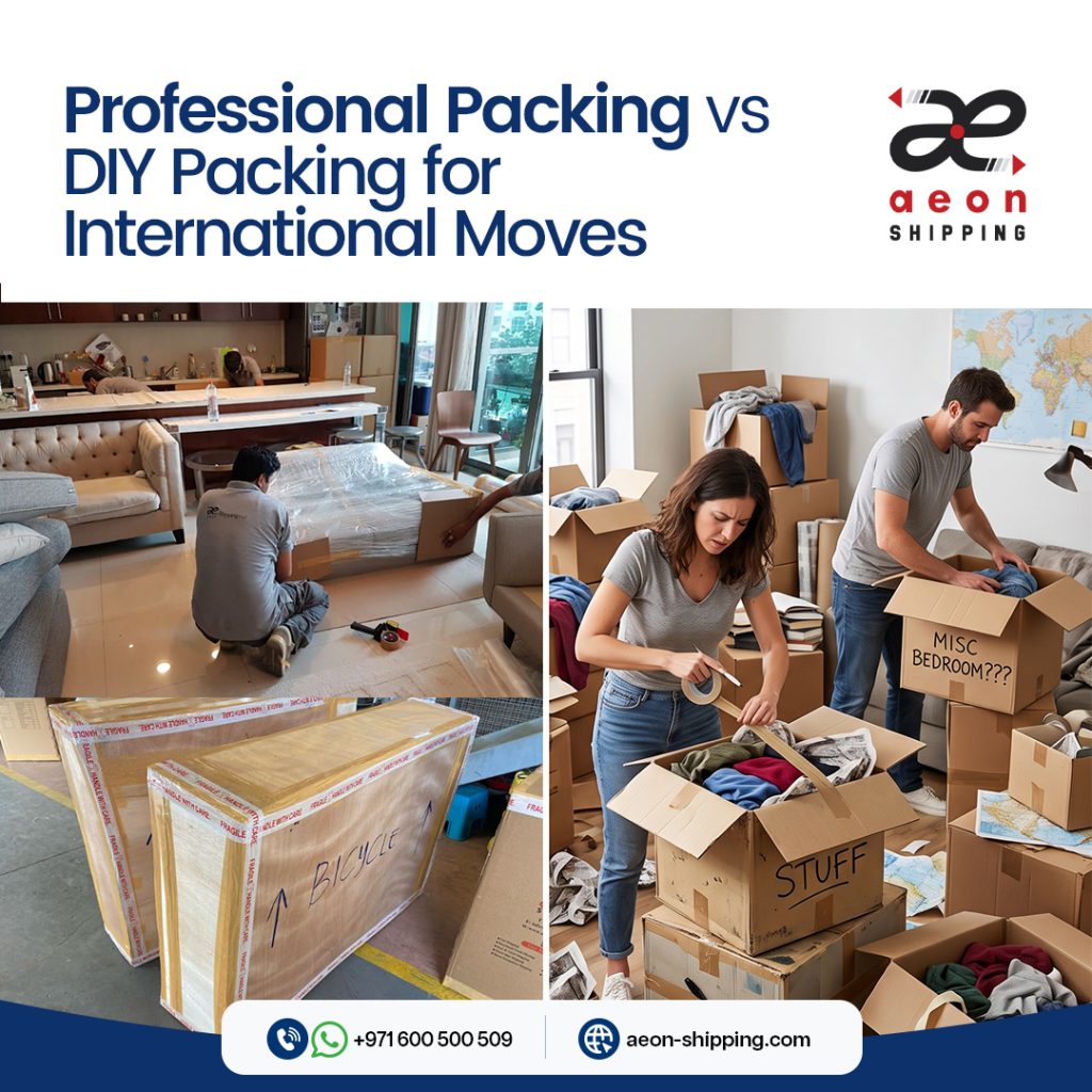 Professional packing vs DIY packing for international moves