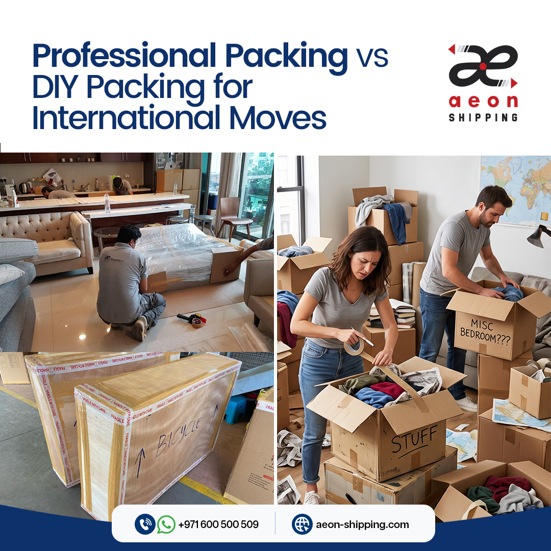 Professional packing vs DIY packing for international moves