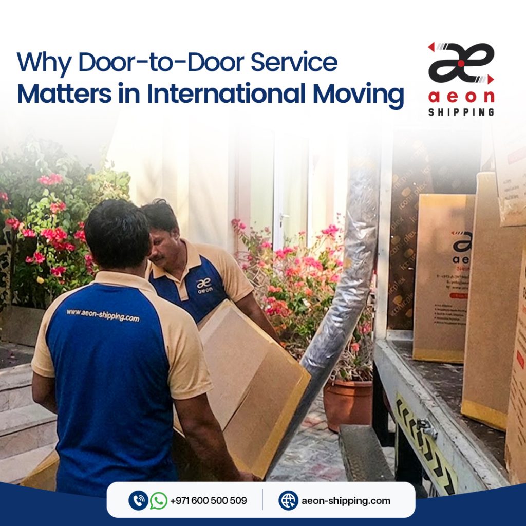 Door-to-door service in international moving