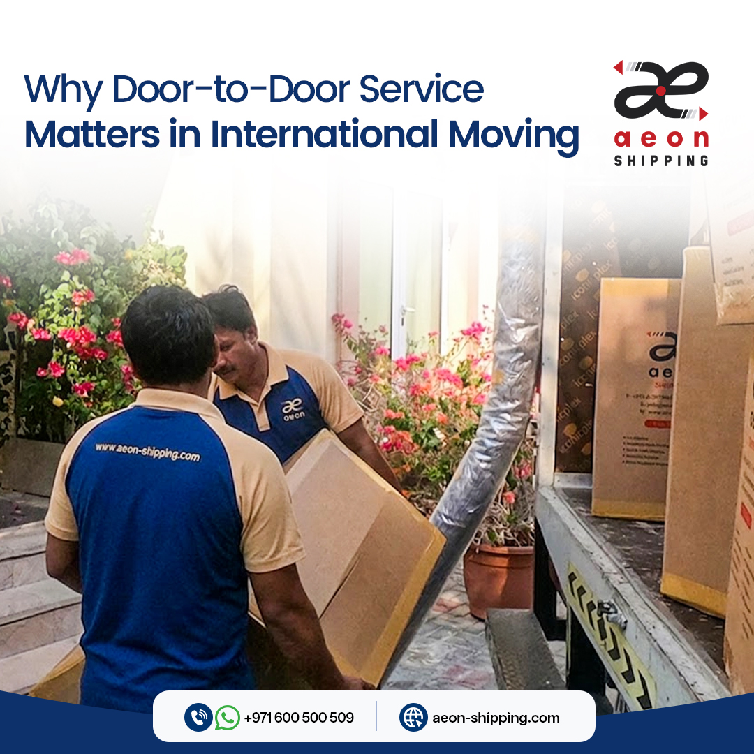Door-to-door service in international moving
