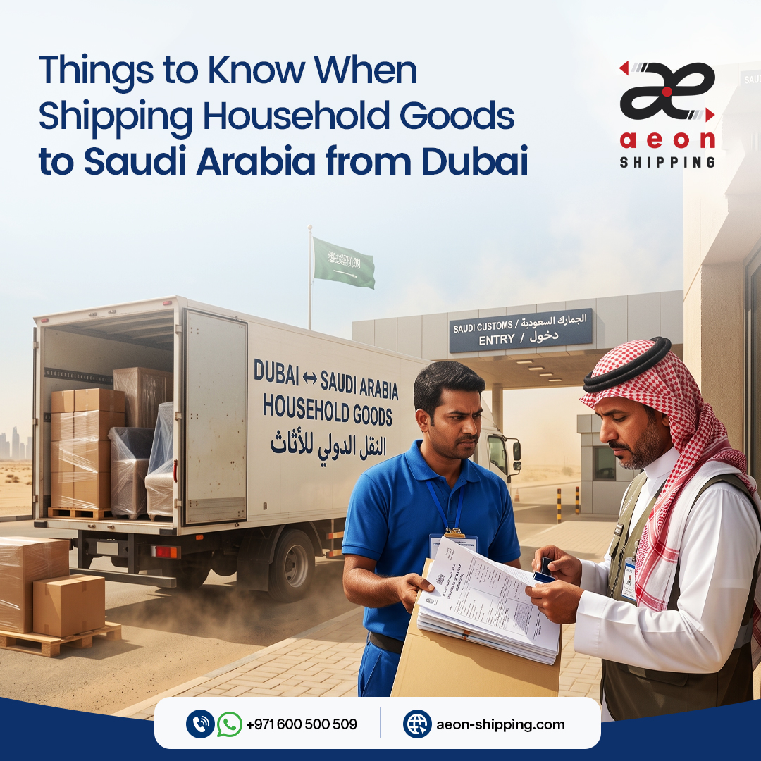 Shipping Household Goods to Saudi Arabia from Dubai