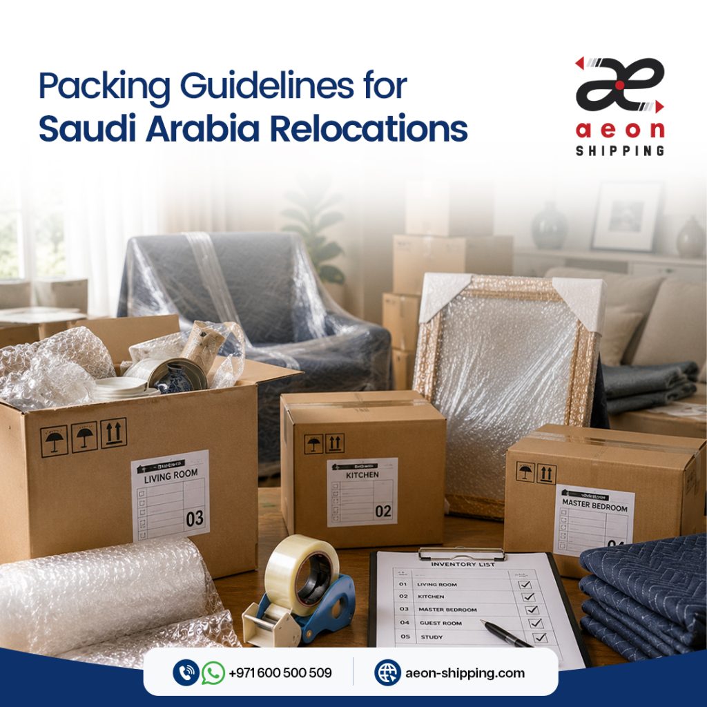 packing guidelines for saudi arabia relocations