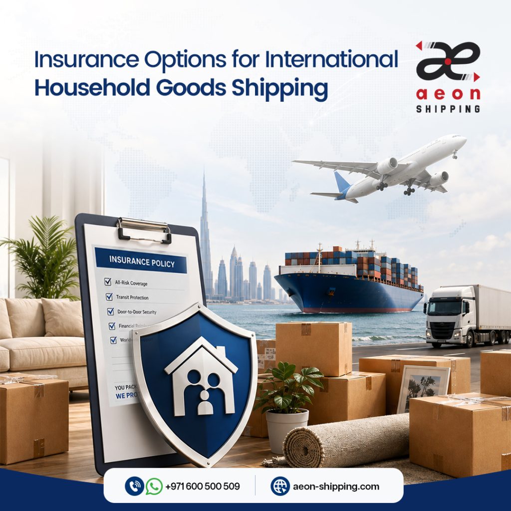 Insurance option for international household goods shipping