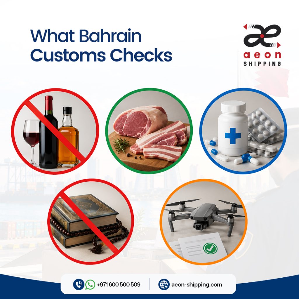 What items are banned in Bahrain customs