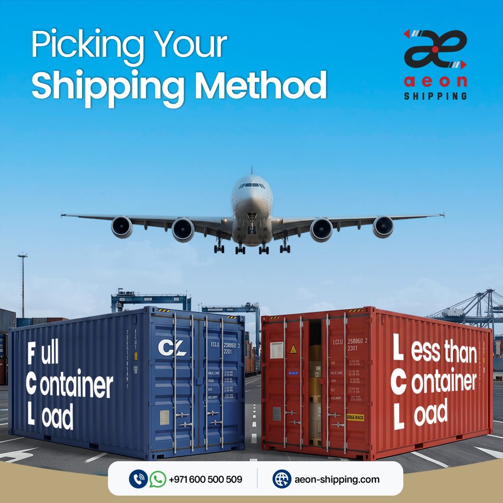Different Shipping methods