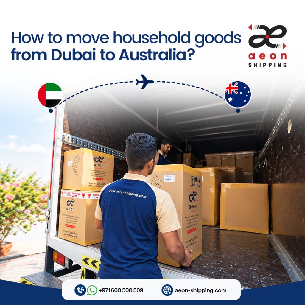 household goods moving from dubai to australia