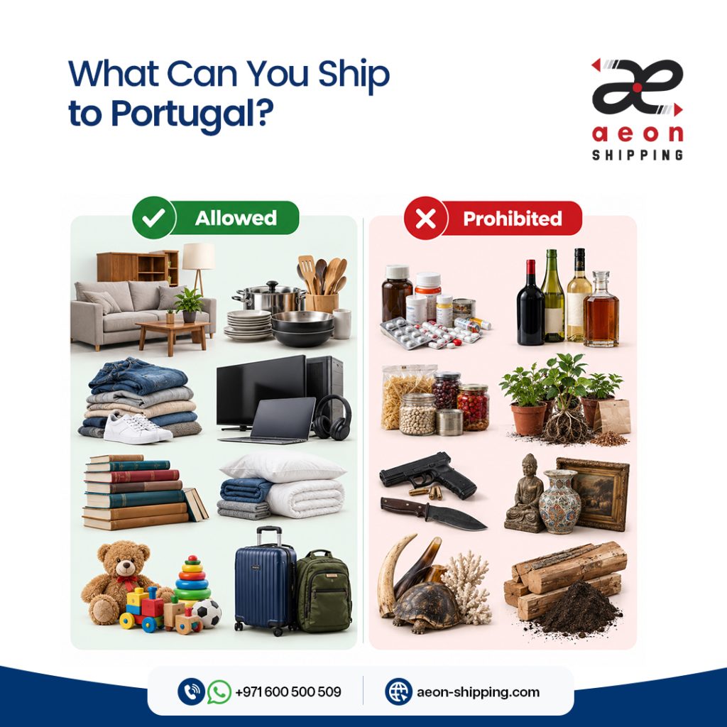 What can you ship to Portugal