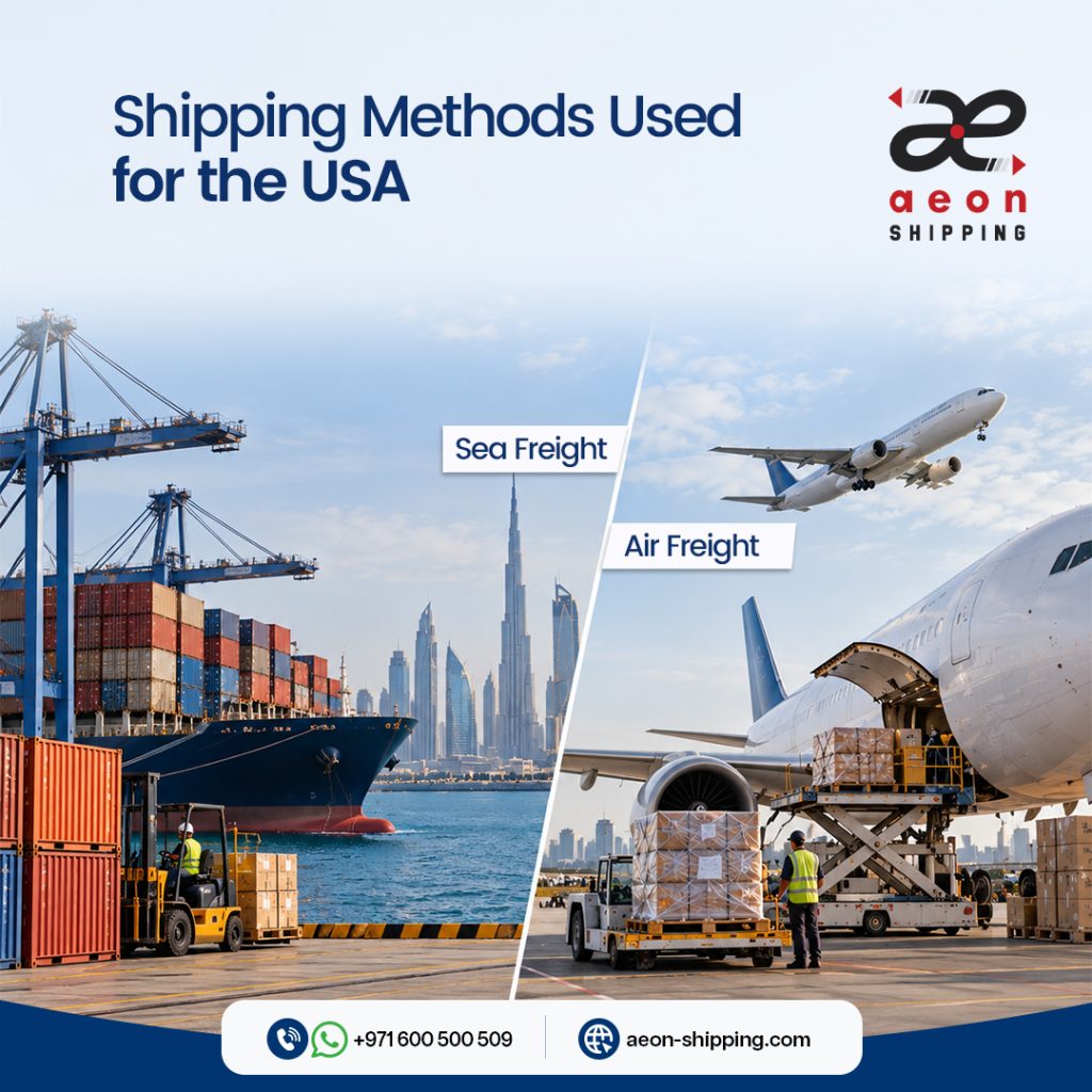 shipping methods for household goods to USA